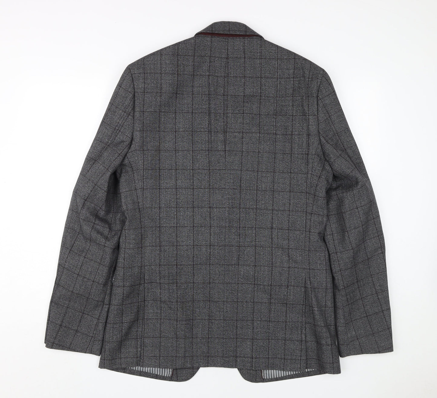 Mens UK Size 40 Jeff Banks Regular Grey Suit Jacket