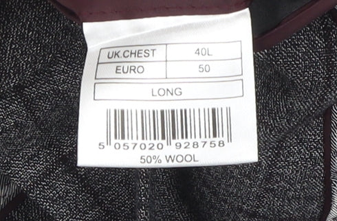 Mens UK Size 40 Jeff Banks Regular Grey Suit Jacket
