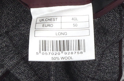 Mens UK Size 40 Jeff Banks Regular Grey Suit Jacket