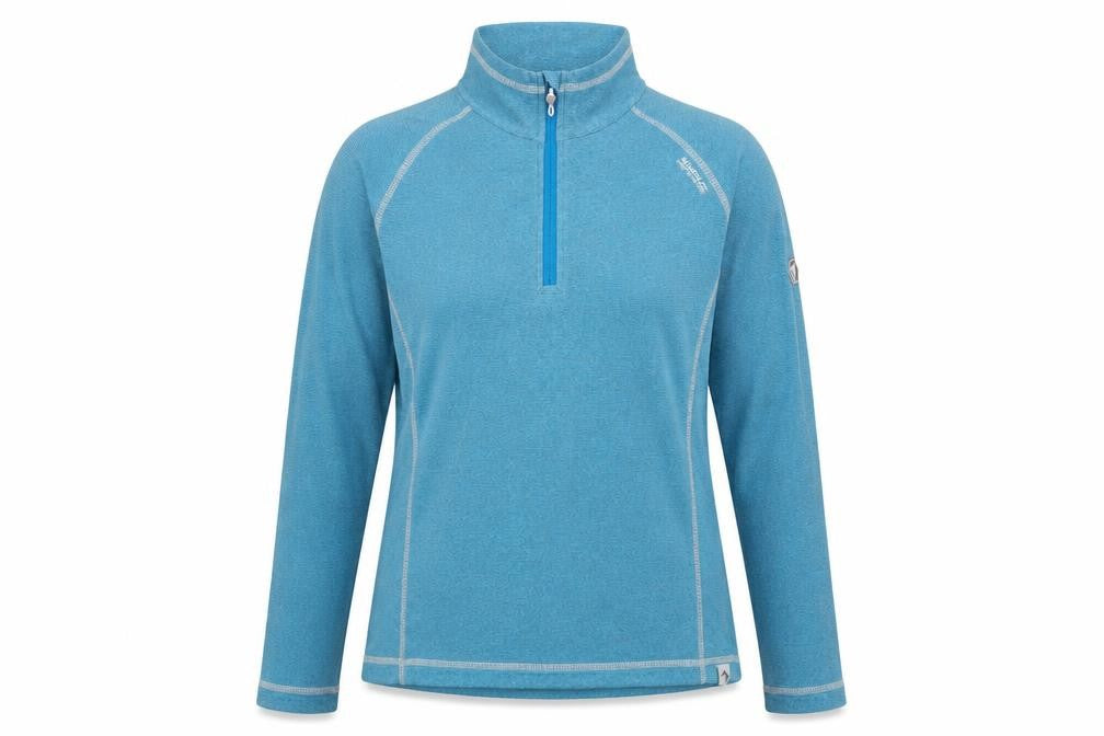 Womens UK Size 10 Regatta Blue Henley Hoodie