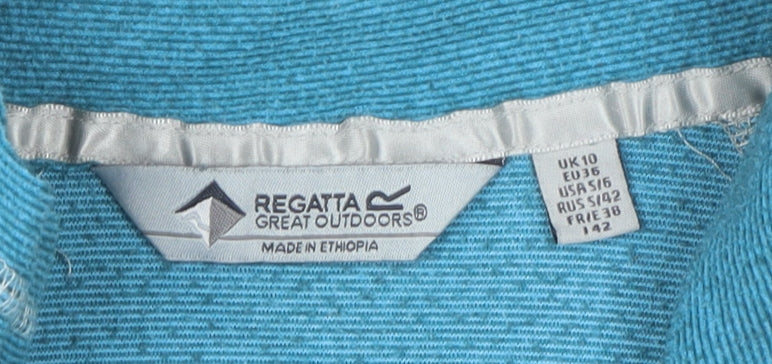Regatta Women's Blue Henley Hoodie, Size 10