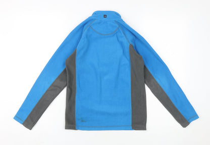 Mountain Warehouse Boys Blue Fleece 1/4 Zip Sweatshirt 9-10 Years