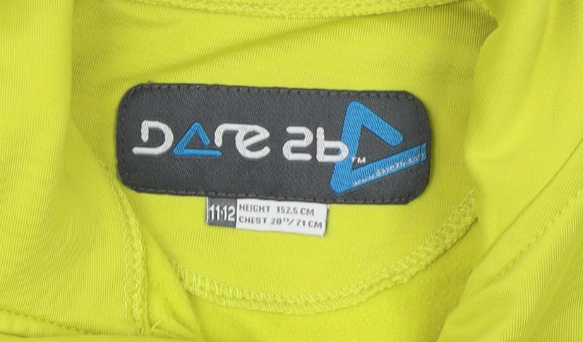 Dare 2b Boys Green 1/4 Zip Track Jacket, Size 11-12 Years