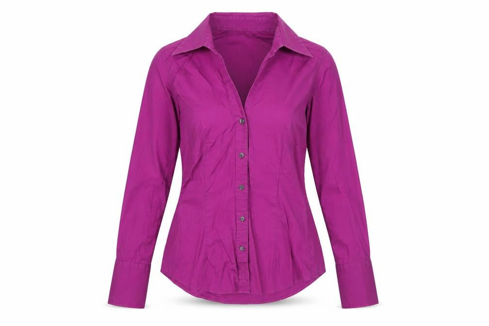 Womens UK Size XS Ben Sherman Purple Basic Button-Up