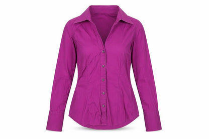 Womens UK Size XS Ben Sherman Purple Basic Button-Up
