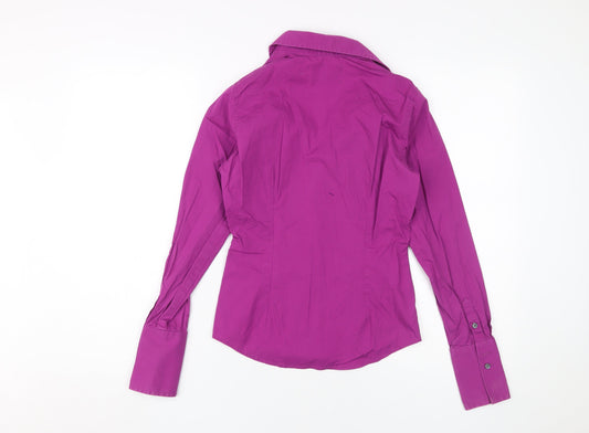 Ben Sherman Women's Purple XS Slim Button-Up Shirt