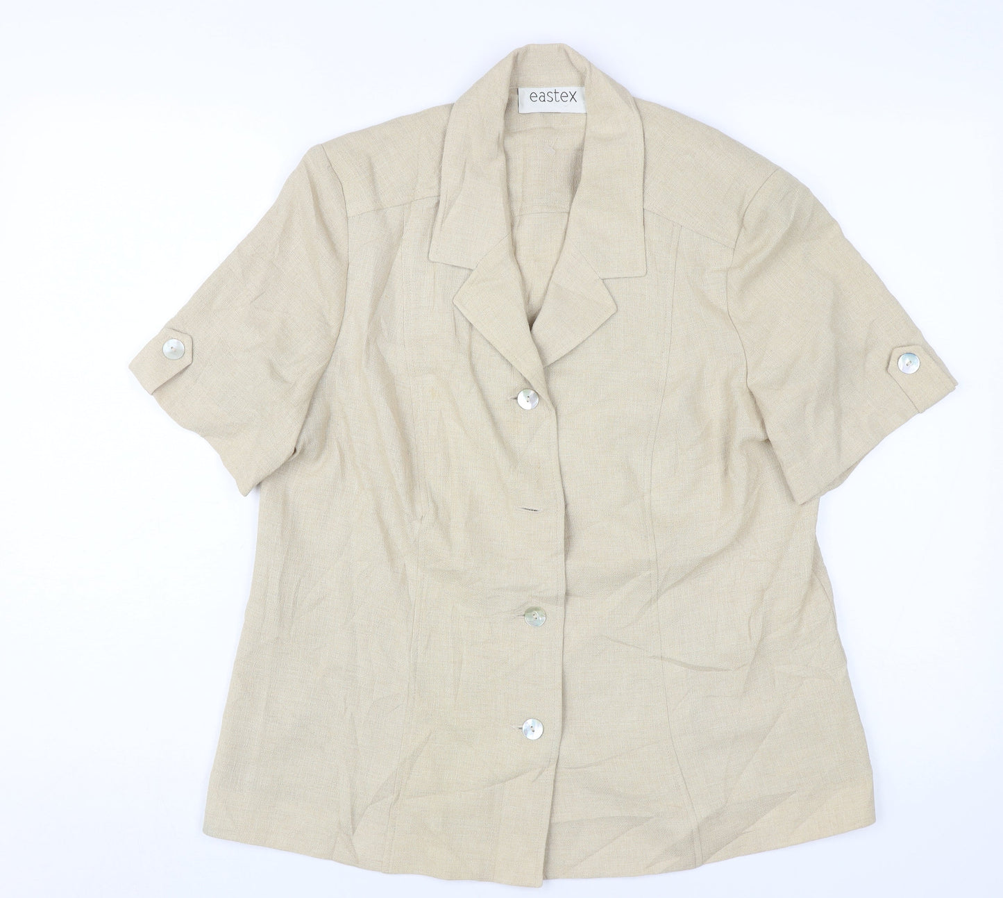 Womens UK Size 14 Eastex Beige Basic Jacket