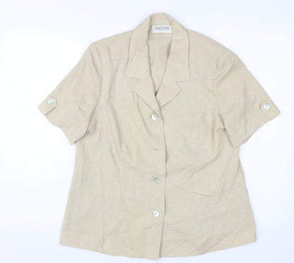 Womens UK Size 14 Eastex Beige Basic Jacket