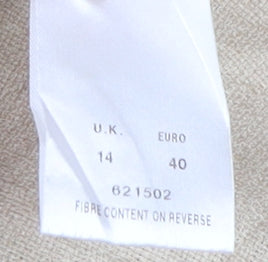 Womens UK Size 14 Eastex Beige Basic Jacket