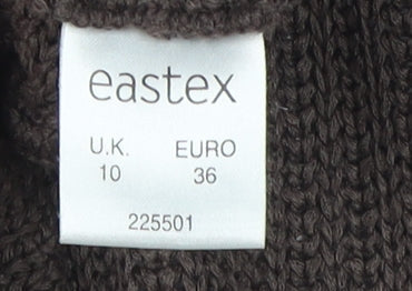 Eastex Women's Brown V-Neck Pullover Jumper Size 10