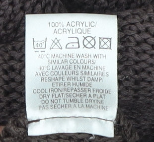 Eastex Women's Brown V-Neck Pullover Jumper Size 10