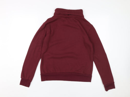 Womens UK Size 8 Harry Potter Burgundy Pullover Sweatshirt