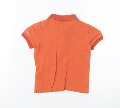 Calvin Klein Boys Orange Polo Shirt Size 3 Years