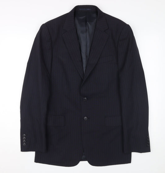 Mens UK Size 38 Jaeger Regular Black Suit Jacket