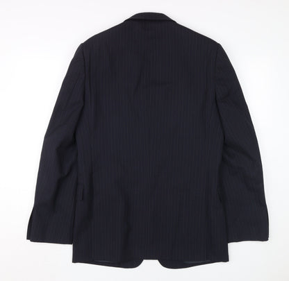 Mens UK Size 38 Jaeger Regular Black Suit Jacket