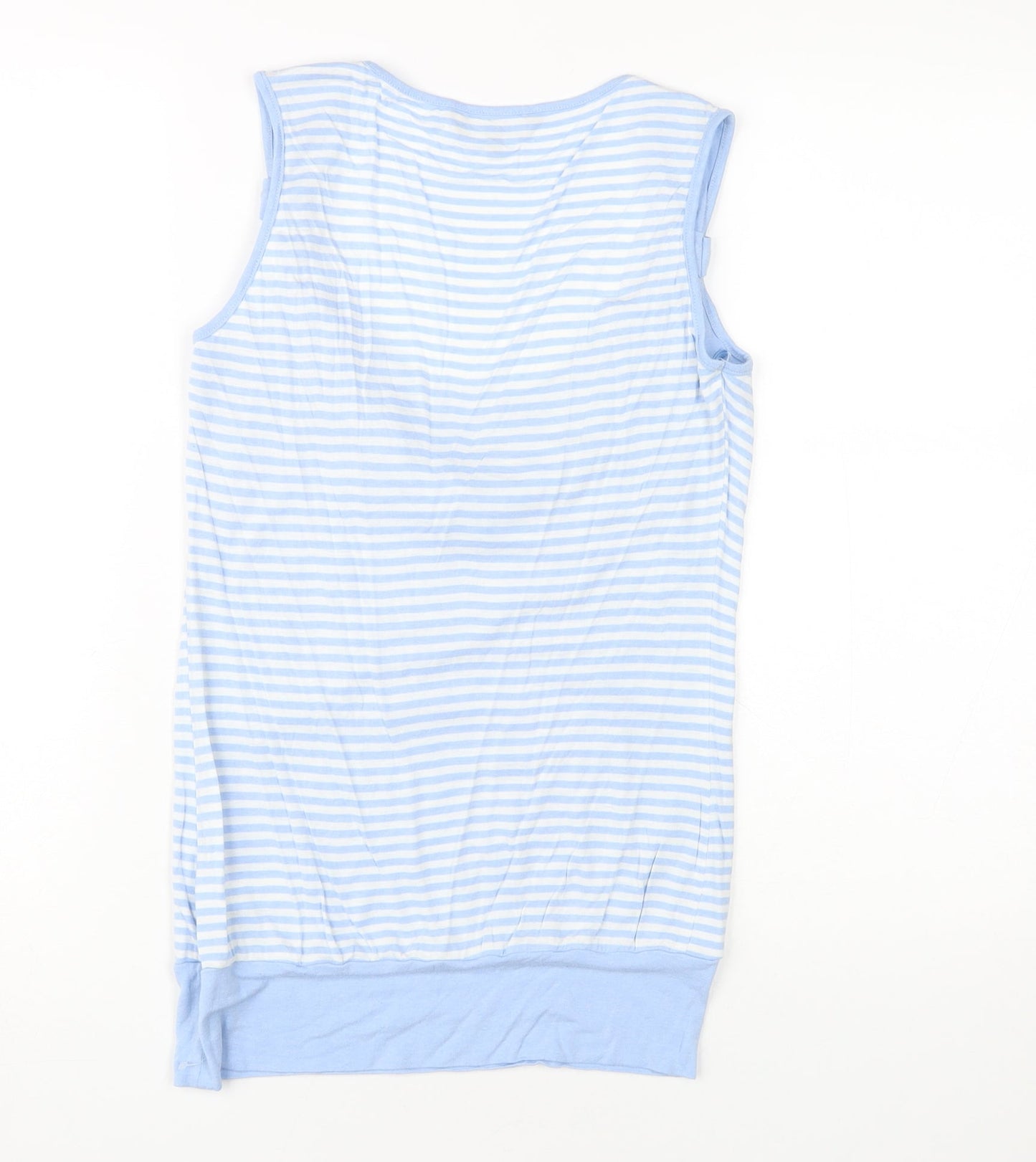 Jasper Conran Women's Blue Striped Sleeveless Cowl Neck Top