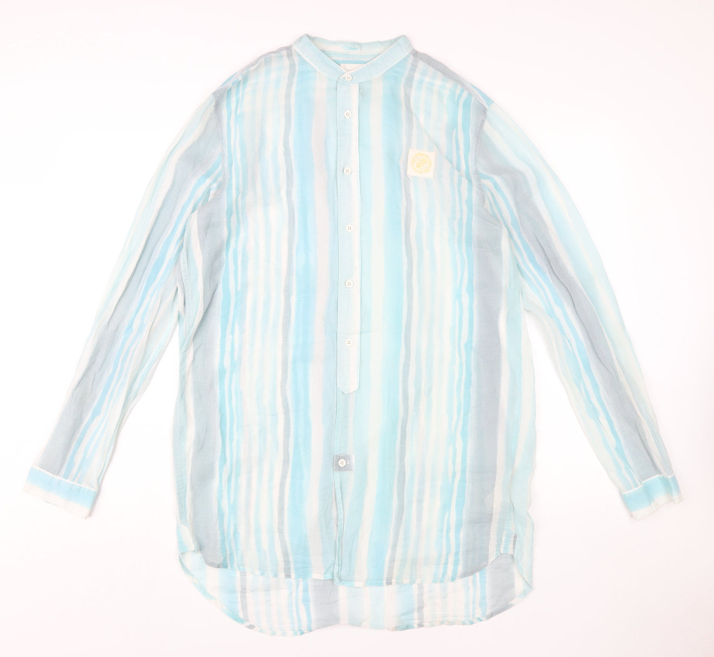 Womens UK Size L Diesel Blue Basic Button-Up