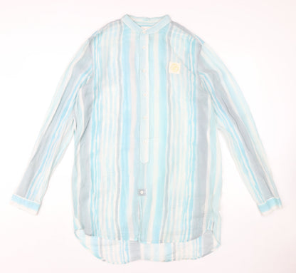 Womens UK Size L Diesel Blue Basic Button-Up