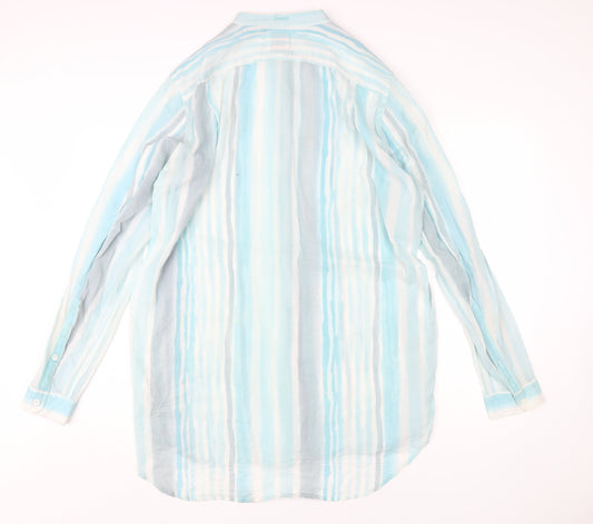 Womens UK Size L Diesel Blue Basic Button-Up