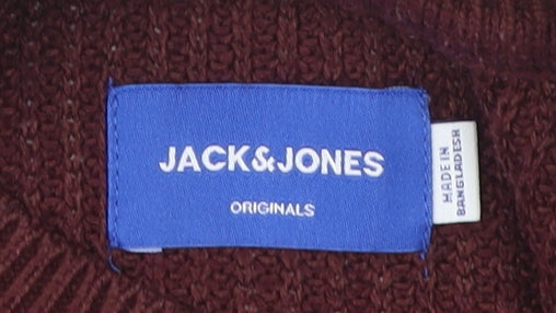 Jack & Jones Men's Red Pullover Size L