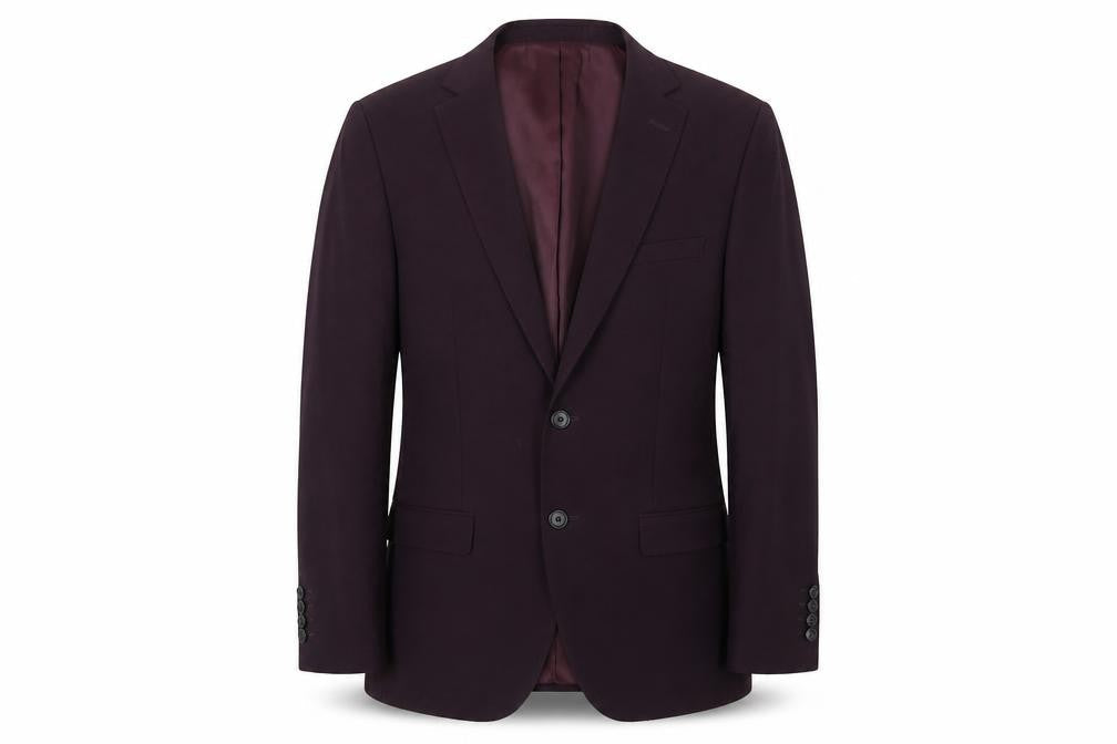 Mens UK Size 38 Moss London Regular Purple Suit Jacket