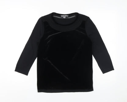 Laura Ashley Women's Black Basic Blouse, Size 8