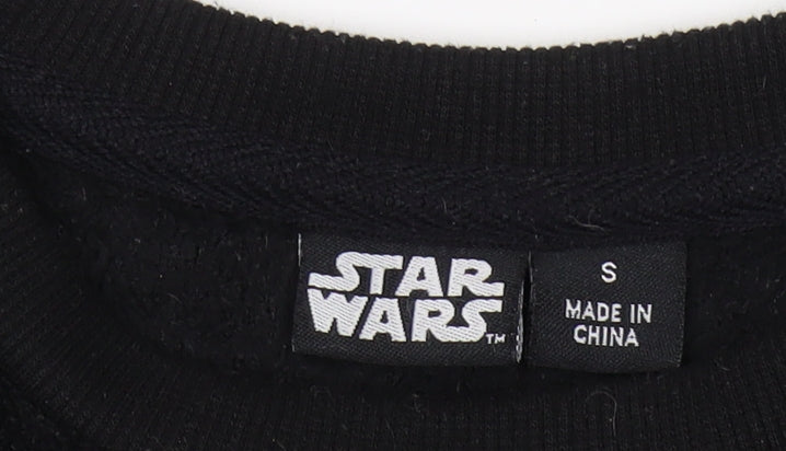 Unisex Adults UK Size S Star Wars Black Pullover Sweatshirt