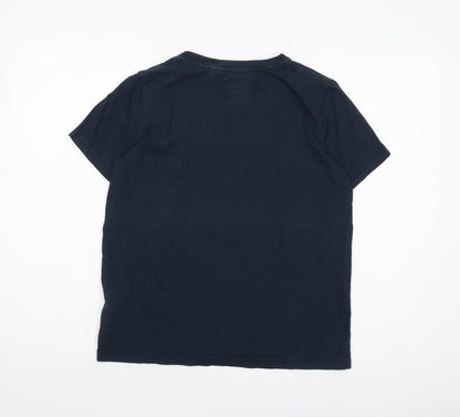 Unisex Adults UK Size 8 Superdry Blue Basic T-Shirt
