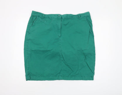 Marks and Spencer Women's Green Pencil Skirt Size 20