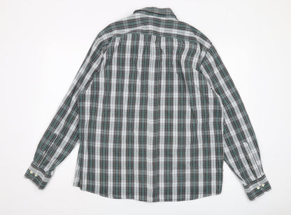 Marks and Spencer Men's Plaid Shirt, Large Multicolour