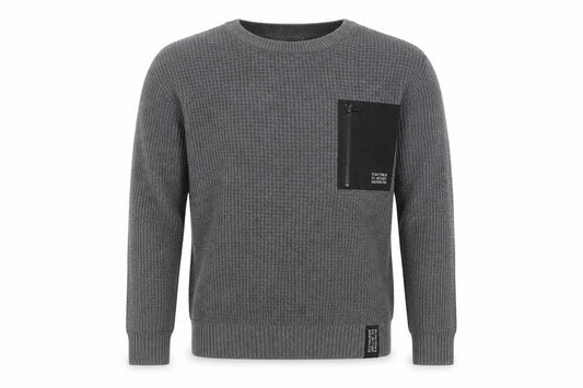 H&M Boys Grey Pullover Jumper, Size 12 Years, Crew Neck