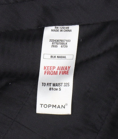 Topman Men's Black Dress Pants, Size S, Formal