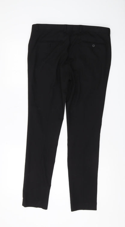 ASOS Men's Black Slim Trousers, Size 33