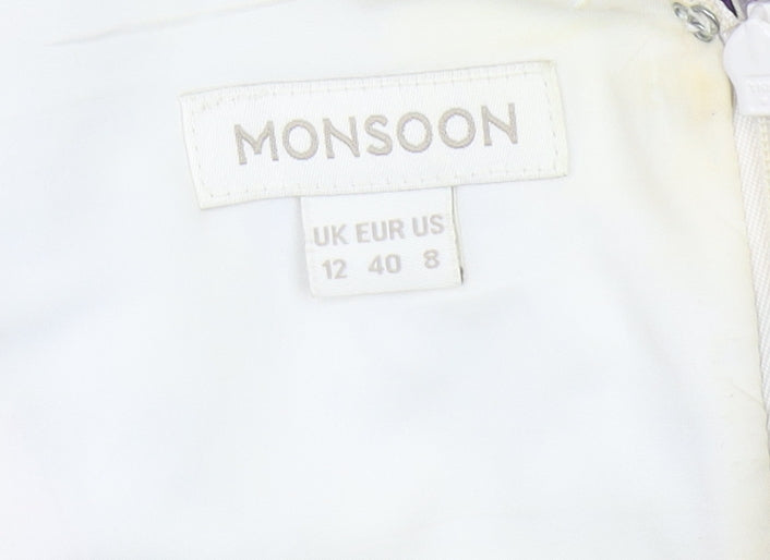 Monsoon Women's Multicolour Floral Pencil Dress Size 12