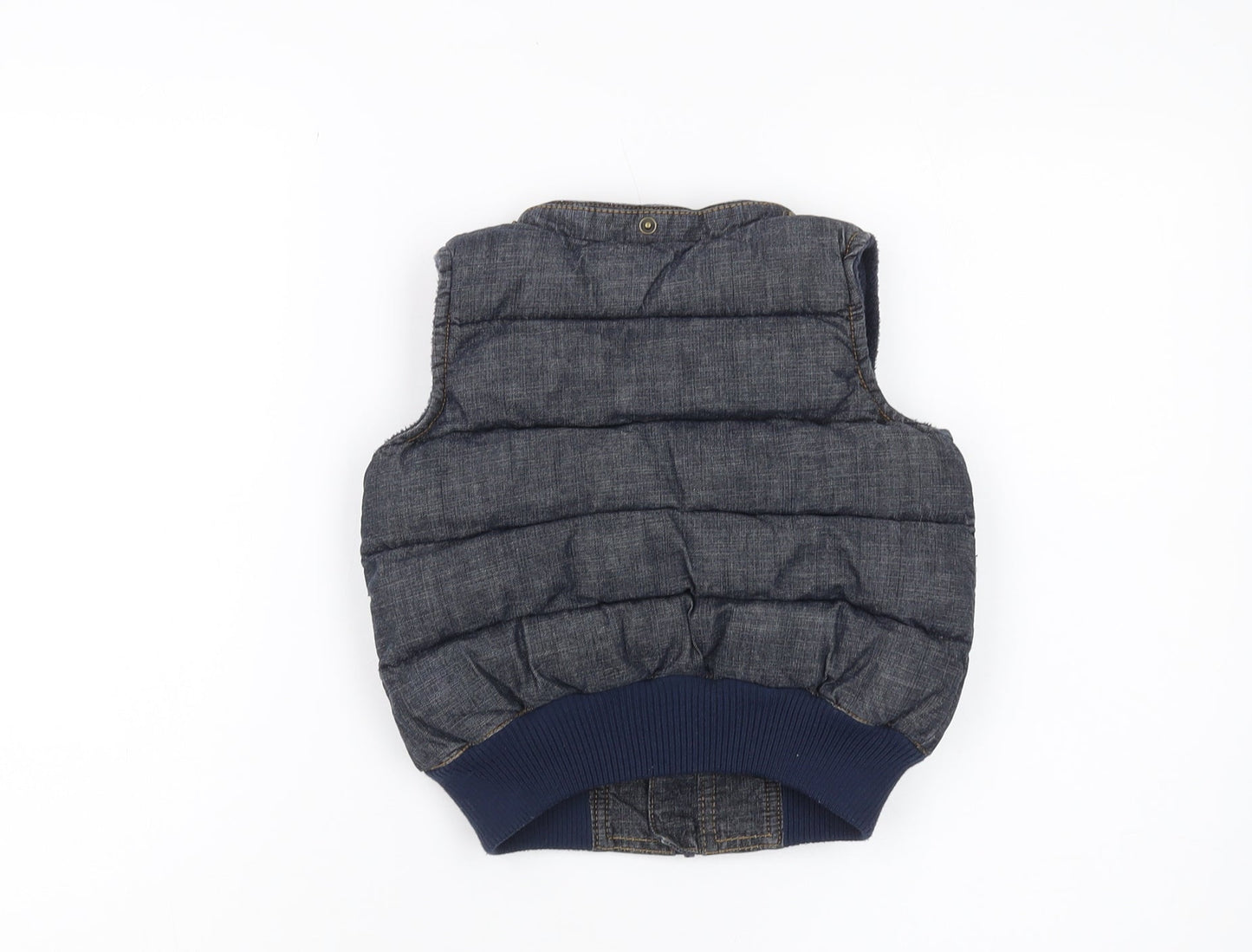 H&M Unisex Baby Grey Puffer Vest 12 Months Casual Sleeveless