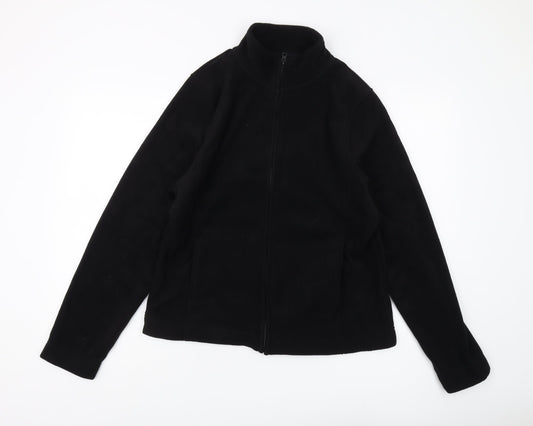 Dunnes Women Black Basic Fleece Jacket Size 18