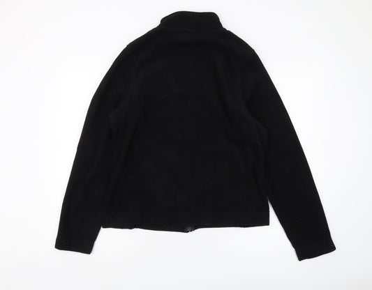 Dunnes Women Black Basic Fleece Jacket Size 18