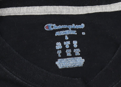 Mens UK Size L Champion Black  T-Shirt