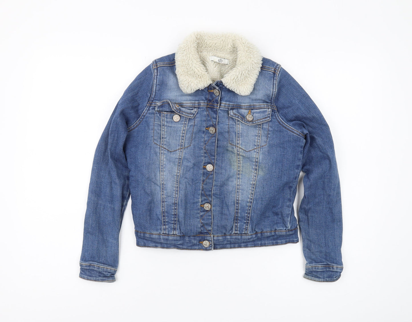 Marks and Spencer Girls Blue Denim Jacket 11-12 Years