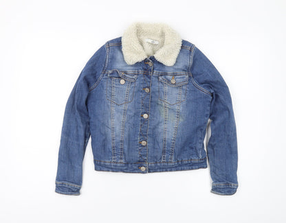 Marks and Spencer Girls Blue Denim Jacket 11-12 Years