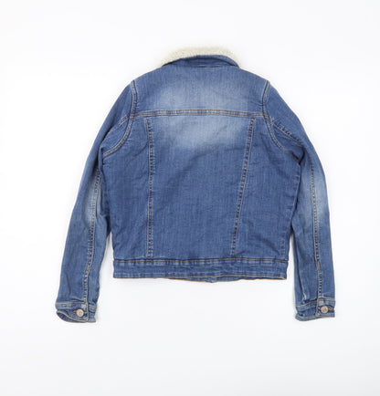 Marks and Spencer Girls Blue Denim Jacket 11-12 Years