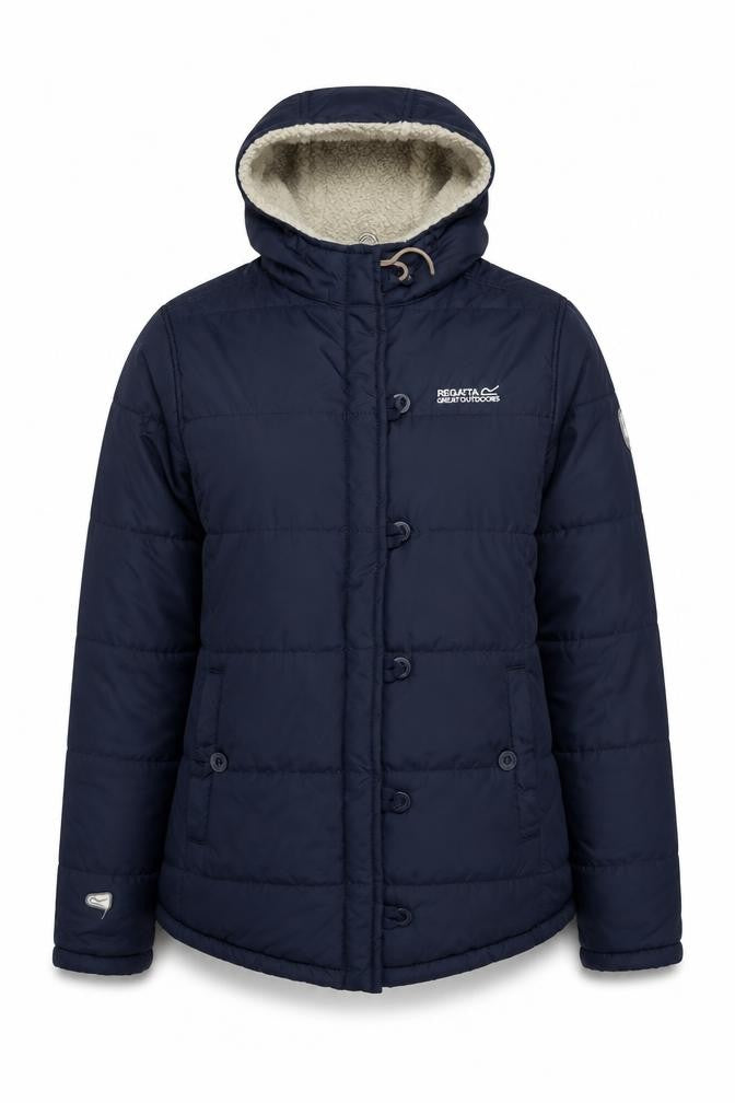Womens UK Size 12 Regatta Great Outdoors Blue Puffer Jacket
