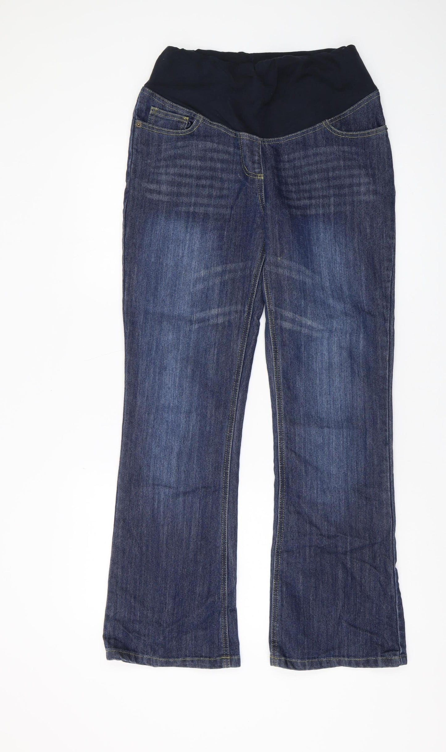 Womens UK Size 10 JoJo Maman Bébé Regular Fit Bootcut Blue Jeans