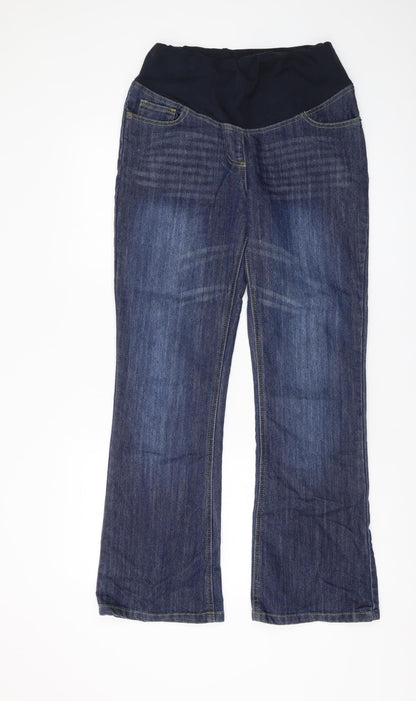 Womens UK Size 10 JoJo Maman Bébé Regular Fit Bootcut Blue Jeans