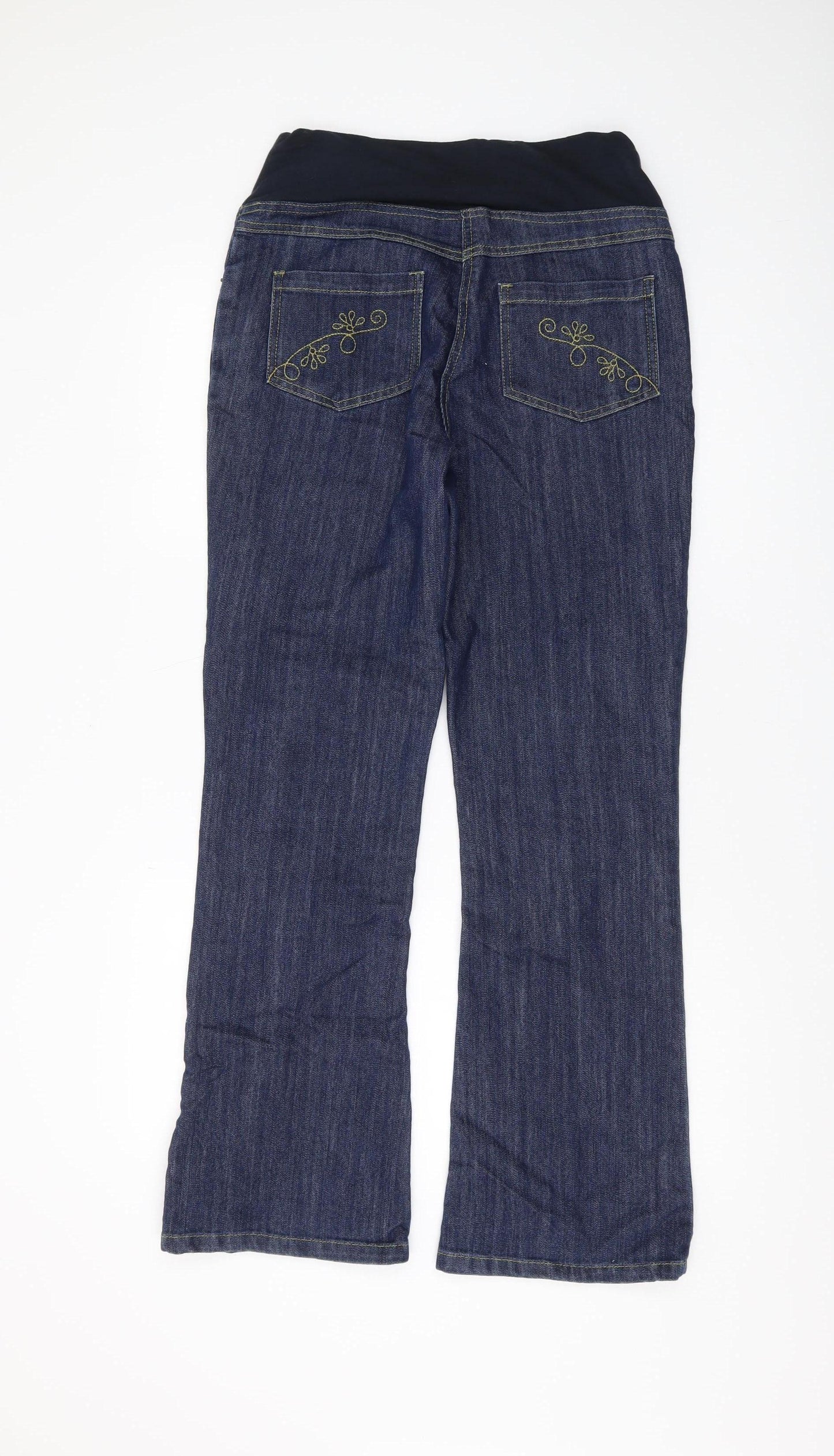 Womens UK Size 10 JoJo Maman Bébé Regular Fit Bootcut Blue Jeans