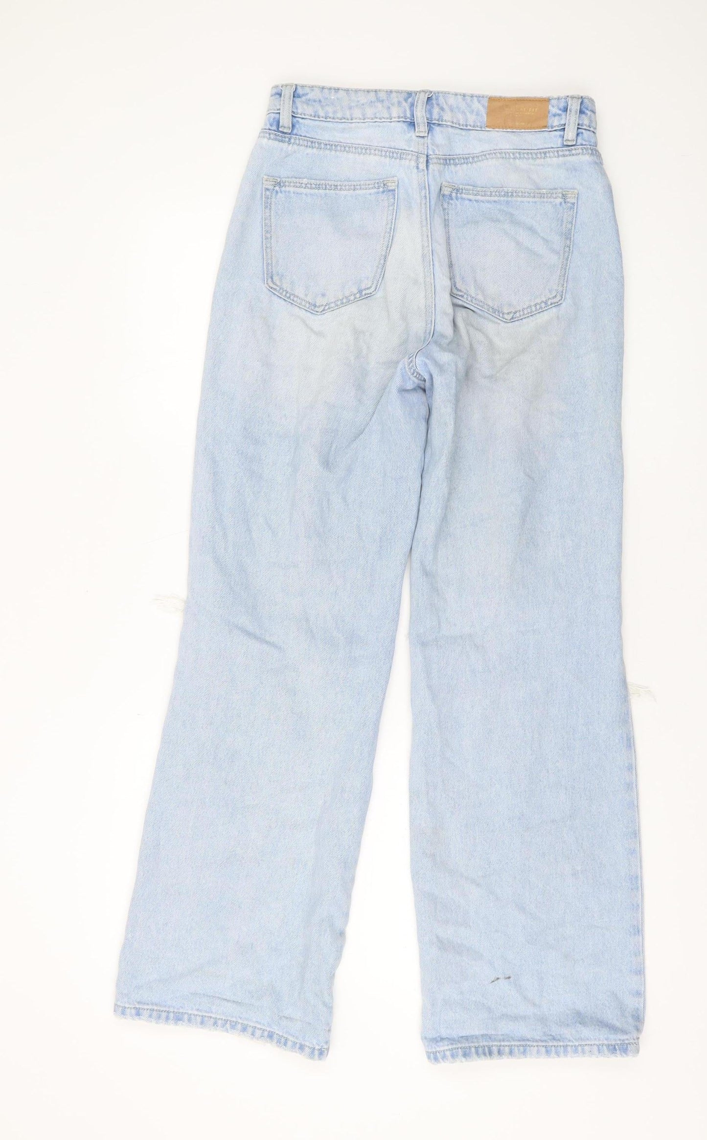 Womens UK Size M Stradivarius Regular Fit Straight Blue Jeans