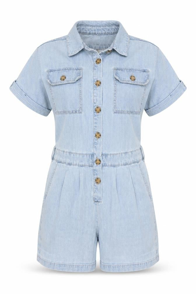 Womens UK Size 6 NEXT One-Piece Blue Playsuit