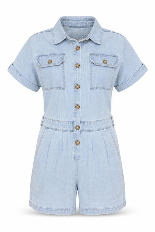 Womens UK Size 6 NEXT One-Piece Blue Playsuit