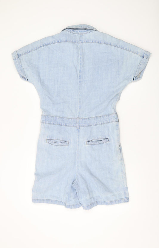 Next Women's Blue Denim Playsuit Size 6