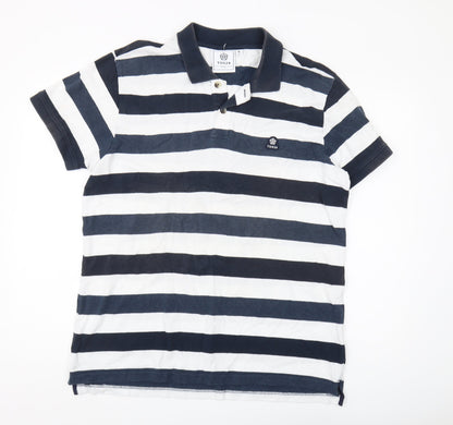 TOG24 Men's Multicoloured XL Striped Polo Shirt